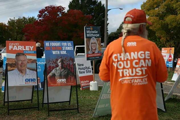 豪極右ワン・ネーション党、世論調査で初の首位に　予算案への不満が追い風