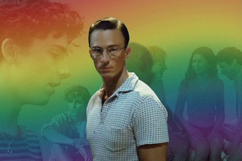 『クィア』のアラートンをはじめ、これまでグァダニーノ監督が生み出してきた男性キャラ　PHOTO ILLUSTRATION BY SLATE. PHOTOS BY A24, MGM, YANNIS DRAKOULIDIS/METRO GOLDWYN MAYER, AND A24ｰSLATE