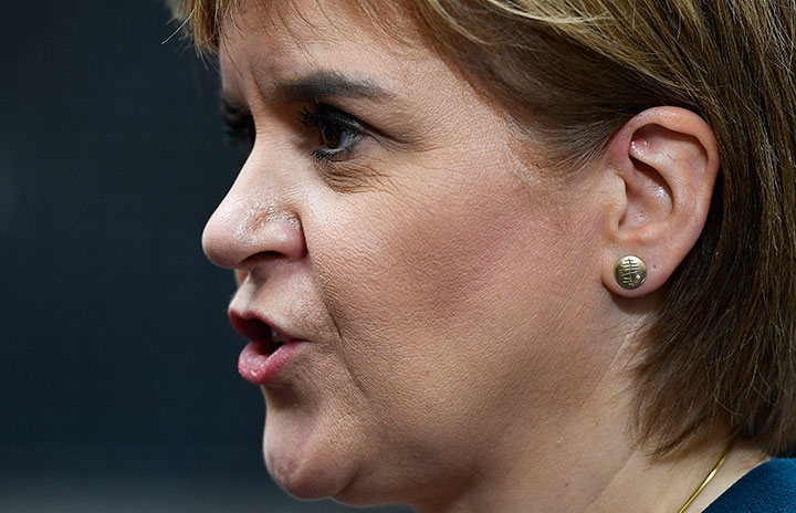 イギリスから独立してEUに残留したいスコットランド行政府のスタージョン首相　Dylan Martinez-REUTERS
