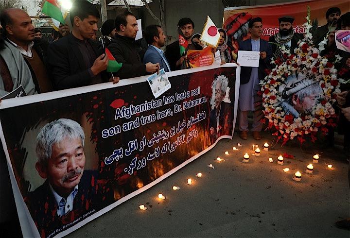 アフガニスタンでは、緑化事業などに取り組んでいた中村哲医師の死に悲しみが広がった。　Omar Sobhani - REUTERS