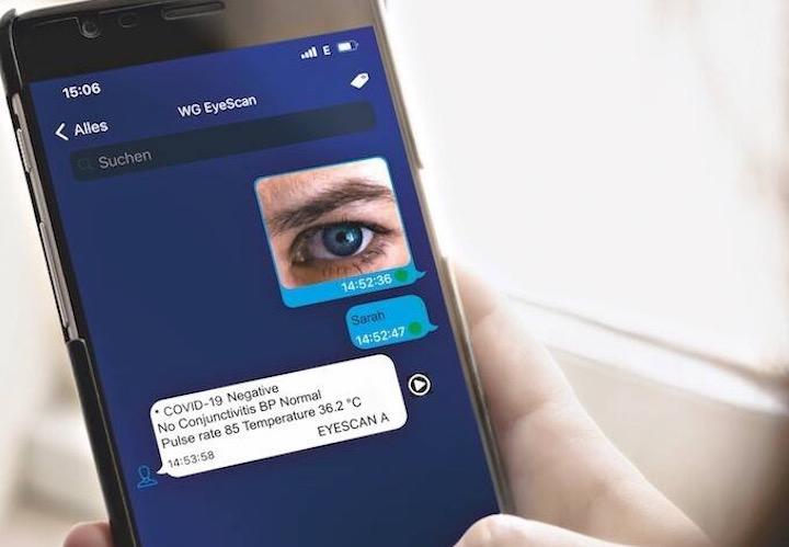新型コロナ感染者が結膜炎を起こすことにヒントを得て開発された......  credit: Semic EyeScan