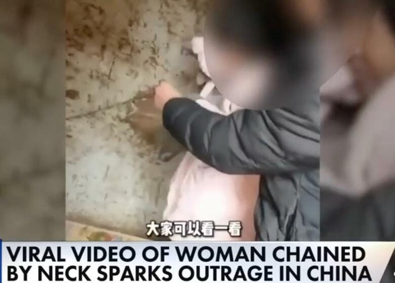 鎖でつながれた女性の衝撃の動画から中国の暗部が垣間見えた...... NBC-YouTube