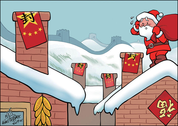 Santa Claus Isn\'t Coming to Town / (c) 2019 REBEL PEPPER/WANG LIMING FOR NEWSWEEK JAPAN
