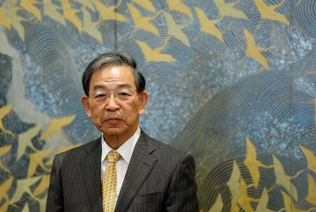 　３月３０日、日本取引所グループ（ＪＰＸ）の清田瞭・最高経営責任者（ＣＥＯ）は定例会見で、仮想通貨を発行して資金調達するＩＣＯ（イニシャル・コイン・オファリング）について、「海外では詐欺的なものが多いと報道されている。写真は同CEO。東京証券取引所で昨年３月撮影（２０１８年　ロイター／Issei Kato）