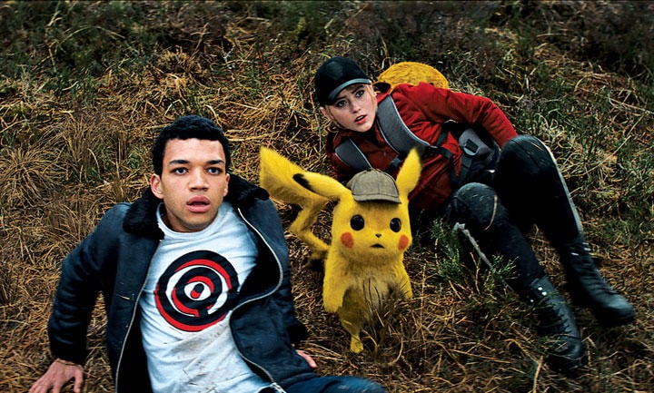 ピカチュウはポケモンが狂暴化するという異様な事件の謎を追う　Courtesy of Warner Bros. Pictures