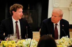 トランプ氏とＡＩ業界幹部の会合、ザッカーバーグ氏やアモデイ氏ら出席へ