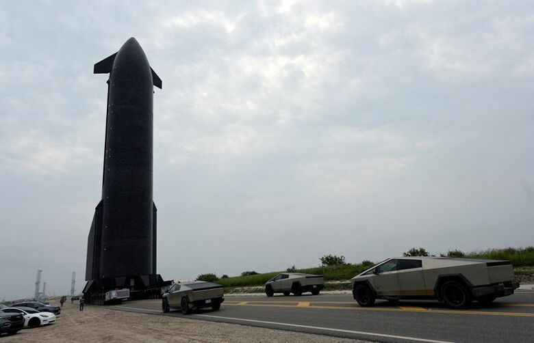 5月19日、米テキサス州スターベースにあるスペースXの発射施設で撮影。 REUTERS/Steve Nesius/File Photo
