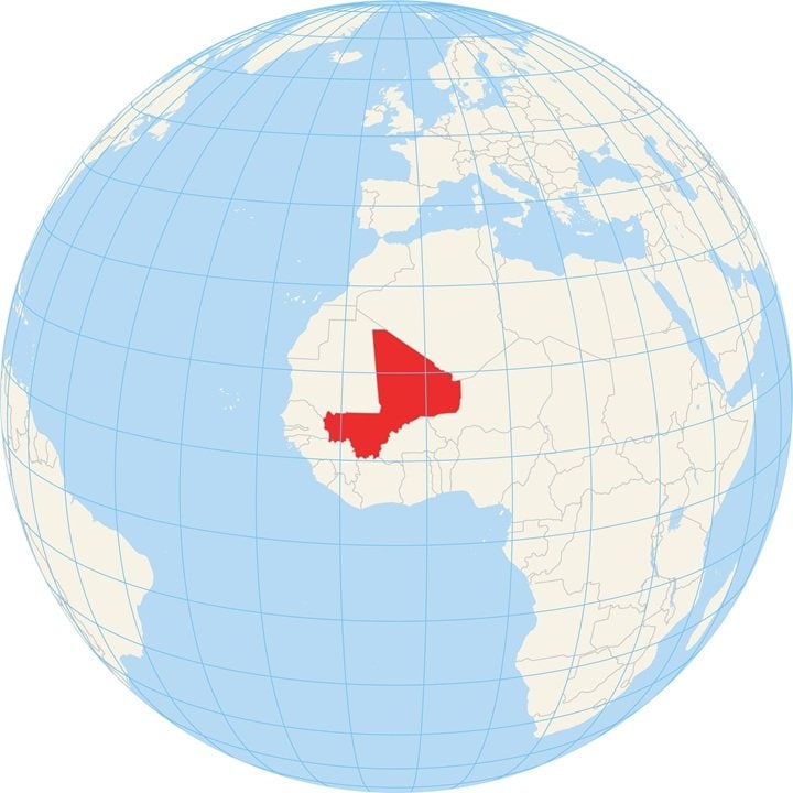 マリ共和国の地図