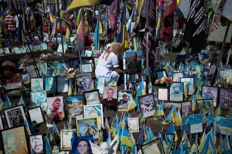 欧州首脳は９日、ウクライナ戦争終結に向けてトランプ米大統領がロシアのプーチン大統領と会談することを歓迎する一方、ロシアへの圧力を維持し、ウクライナと欧州の安全保障上の利益を守る必要性を強調した。写真はキーウで撮影（２０２５年　ロイター／Rickey Rogers）