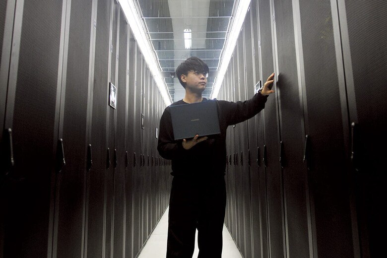 ディープシークのデータセンター　VCG/GETTY IMAGES