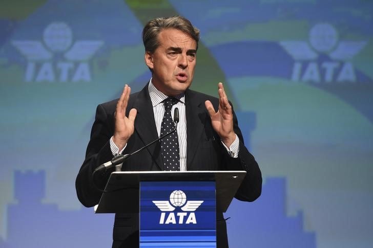　３月２８日、ＩＡＴＡのドジュニアック事務局長（写真）は、米トランプ政権が一部イスラム教国家から米国への直行便でノートパソコンなどの機内持ち込みを禁止したことを批判した。 写真はダブリンで２０１６年６月撮影（２０１７年　ロイター／Clodagh Kilcoyne）