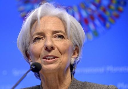 　５月１９日、ＩＭＦのラガルド専務理事は、ギリシャ債務協議で「一定の」進展がみられるとの見解を示した。写真はワシントンで４月撮影（２０１５年　ロイター／Mike Theiler）