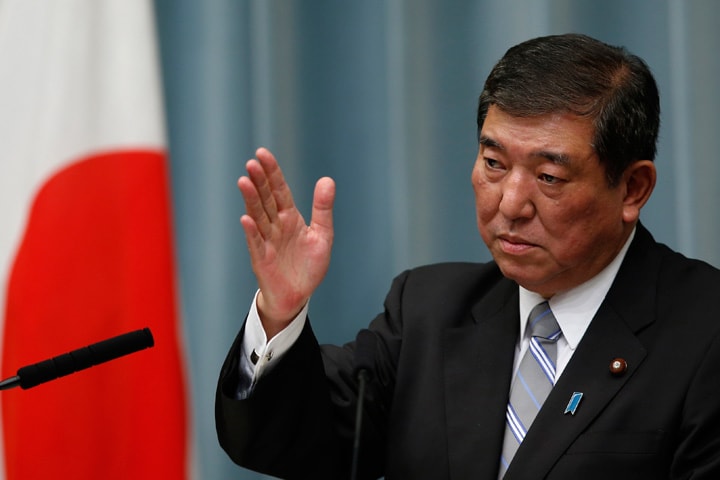 石破氏の説明は教科書的にほぼ100点満点の内容だが…　Yuya Shino-REUTERS