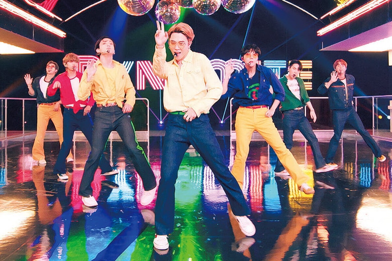 もはや常連となったアメリカの人気トーク番組で「Dynamite」を披露（20年10月）　NBCｰNBCU PHOTO BANK/GETTY IMAGES