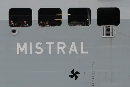 　４月２９日、フランス海軍の艦艇「ミストラル」（写真）が、長崎県の海上自衛隊佐世保基地に入港した（２０１７年　ロイター/Nobuhiro Kubo）