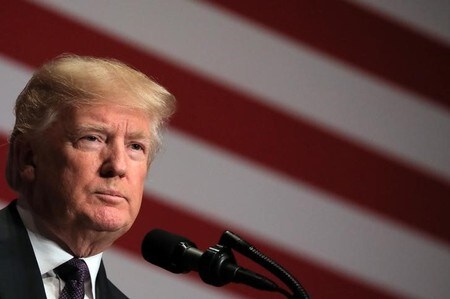 　１月３０日、もしトランプ米大統領（写真）が２０１８年を「保護主義の年」と位置付けるならば、金融市場の強靱さが問われることになるだろう。２０１７年１２月、ワシントンで撮影（２０１８年　ロイター/Carlos Barria）