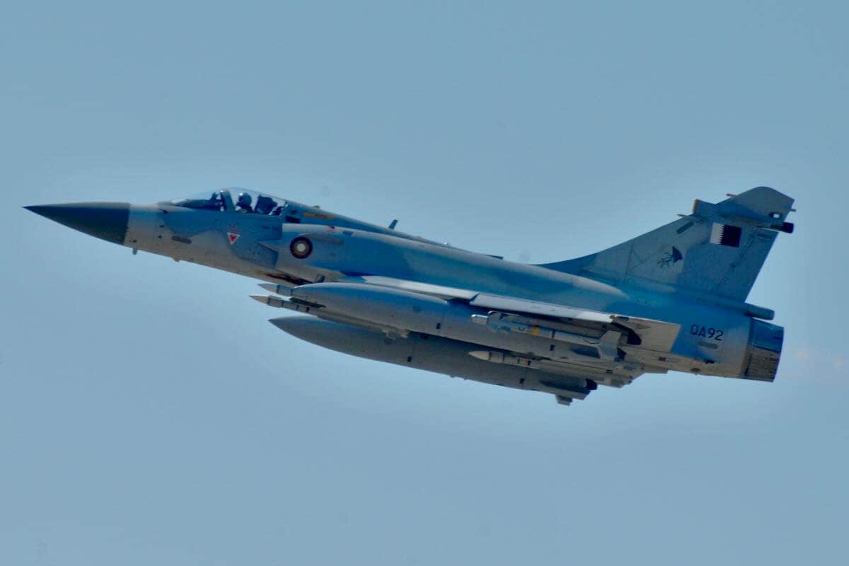フランス空軍 戦闘機 ダッソー ミラージュ IIIE タグ キーホルダー 緑