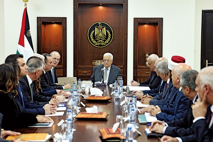 パレスチナ自治政府のマフムード・アッバス議長