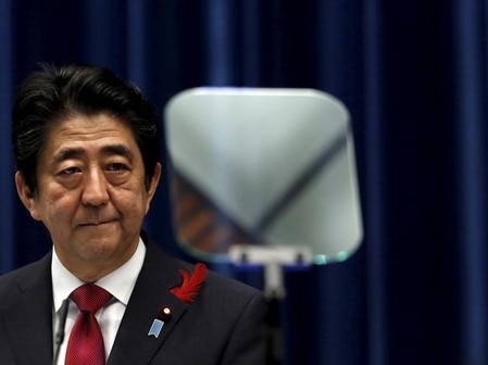 　５月１９日、ＴＰＰに参加する米国以外の１１カ国は、ＴＰＰ発効を目指す方針に変わりがないことを確認する声明を発表する見通しだ。写真は安倍晋三首相、２０１５年１０月撮影。（２０１７年　ロイター／Yuya Shino）