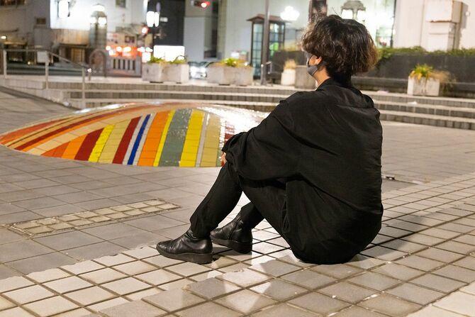 林眞須美死刑囚の長男　撮影筆者