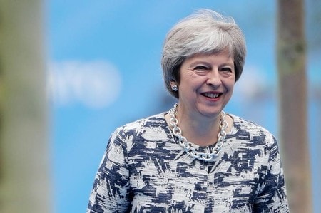　７月１２日、英政府は欧州連合（ＥＵ）からの離脱方針をまとめた白書を発表した。メイ首相（２０１８年　ロイター／Tatyana Zenkovich）