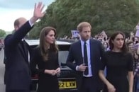 【動画】拒絶するような冷え切った目でメーガン妃を見るキャサリン妃