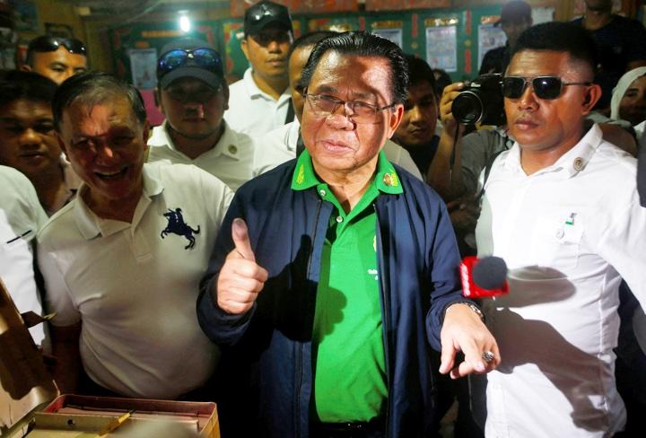 モロイスラム解放戦線のアル・ハジ・ムラド・イブラヒム議長も住民投票に参加 Marconi Navales - REUTERS