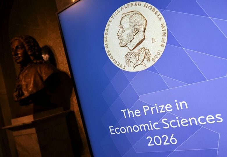 スウェーデン王立科学アカデミーで12日撮影　REUTERS/Tom Little
