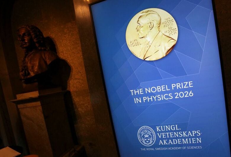スウェーデン王立科学アカデミーで6日撮影　REUTERS/Tom Little