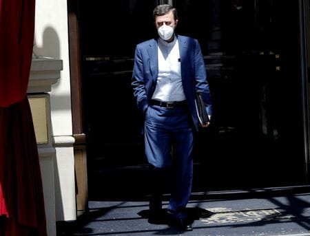 １月１４日、イランと英仏独の４カ国はジュネーブで、核協議の再開を目指して会談を行ったと、イランのアラグチ外相がイラン国営テレビのインタビューで語った。写真はイランのガリババディ外務次官。ウィーンで２０２１年６月撮影（２０２５年　ロイター/Leonhard Foeger）