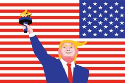 北朝鮮の銅像と似ている…ゴルフ場に出現した金色のトランプ像、ネット民が金日成と比較して揶揄