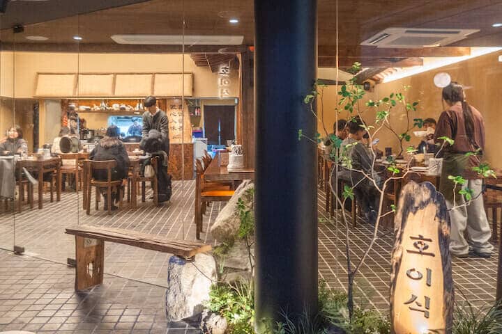 ソウル市内のカルグクス専門店「ホイシク」