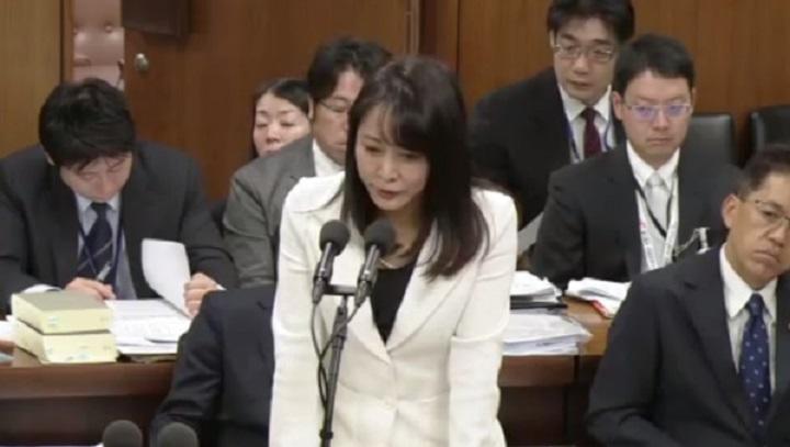 答弁する森まさこ法務大臣（写真中央）衆議院インターネット審議中継より