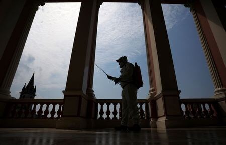 世界保健機関（ＷＨＯ）の米州地域事務局である汎米保健機構（ＰＡＨＯ）のカリッサ・エティエンヌ事務局長は４日、新型コロナウイルスのパンデミック（世界的大流行）により、米州での予防接種や他の病気に対する最前線の治療が中断しており、過去数年間におよぶ公衆衛生上の進展が一掃されかねないと述べた。ブラジル・マナウスで２日撮影（２０２０年　ロイター/BRUNO KELLY）