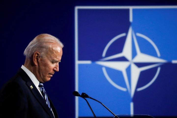 NATOサミットでのバイデン米大統領（2021年6月）　Olivier Hoslet/Pool via REUTERS