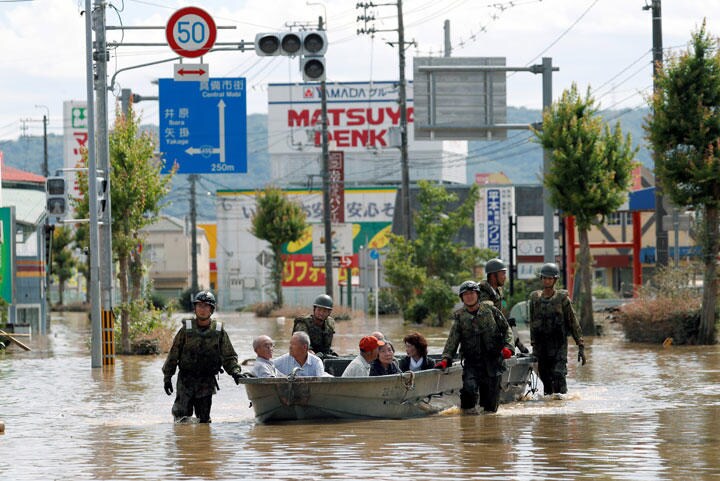昨年、発生した西日本豪雨災害の教訓はさまざまなところで活かされているが……　Toru Hanai-REUTERS