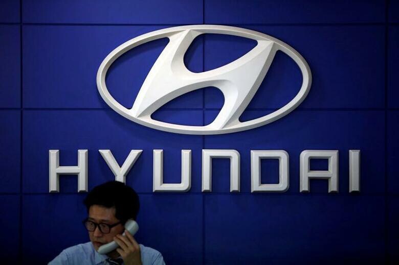 韓国の現代自動車が26日に発表した第3・四半期決算は、最終損益が赤字に転落した。写真は同社のロゴ、ソウルで2017年4月撮影（2020年　ロイター／Kim Hong-Ji）