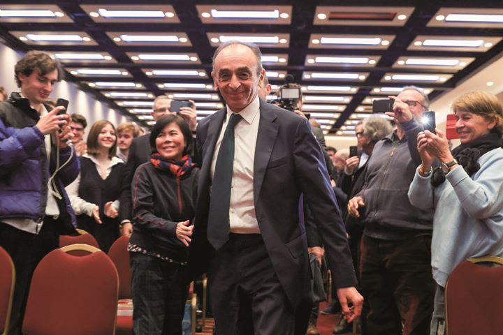 過激な発言で支持を集めるゼムール　TOM NICHOLSON-REUTERS