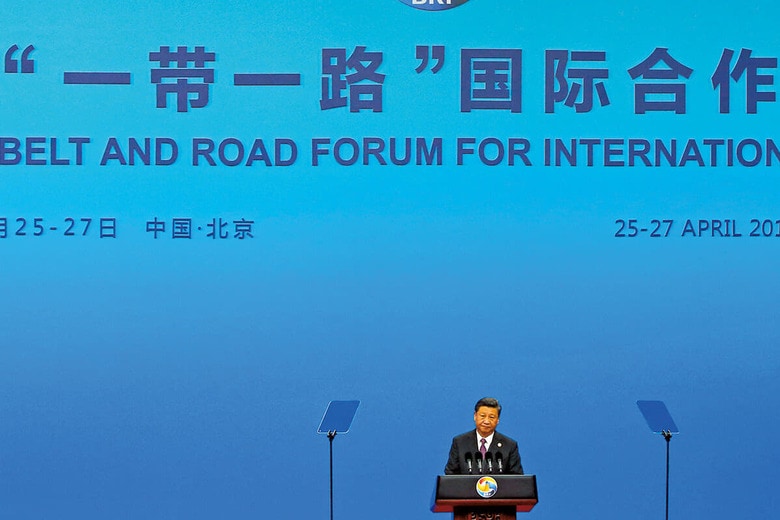 2019年に北京で開かれた一帯一路フォーラムには100カ国以上から数千人の代表が集まった　FLORENCE LOｰREUTERS