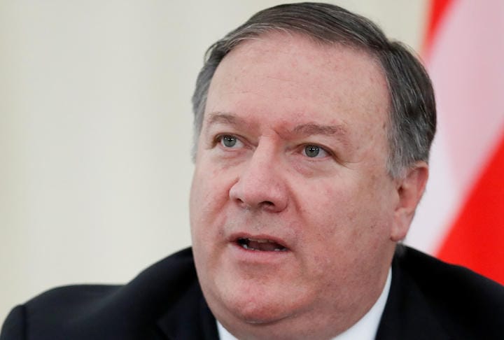 アメリカのポンペオ国務長官　Pavel Golovkin/REUTERS
