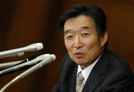 　３月２３日、日銀の黒田東彦総裁は、入院中の岩田規久男副総裁が４月２７─２８日に開かれる次回の金融政策決定会合に出席するとの見通しを述べた。写真は岩田副総裁。２０１３年３月撮影（２０１６年　ロイター／Toru Hanai）