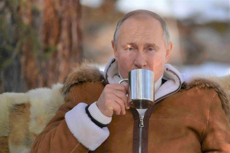 シベリアでバカンス中のプーチン大統領（2021年）　Sputnik Photo Agency-REUTERS