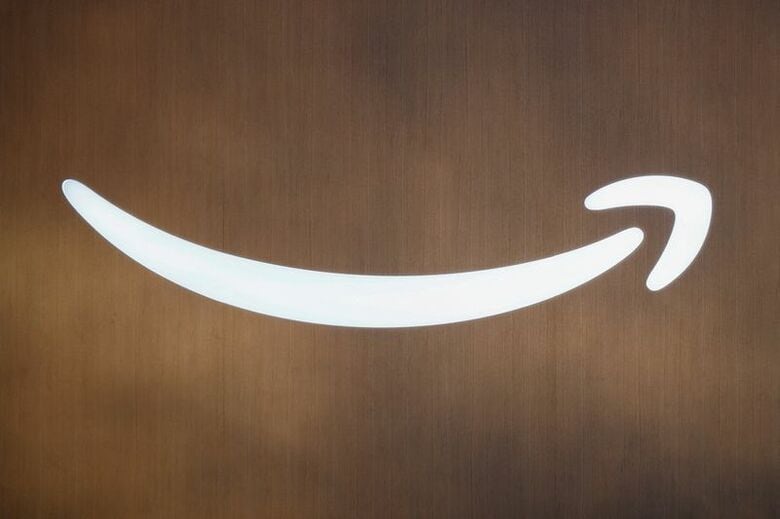 写真はアマゾンのロゴ。2025年9月、米ニューヨークで撮影。REUTERS/Kylie Cooper