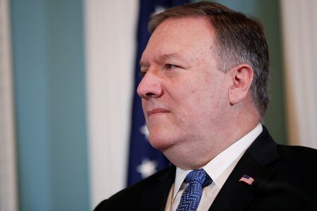 　５月２２日、ポンペオ米国務長官（写真）は米政府は引き続き来月１２日の米朝首脳会談を計画していると述べた。ただ同会談が実現するかどうか予測することは控えた。２１日撮影（２０１８年　ロイター/Leah Millis）