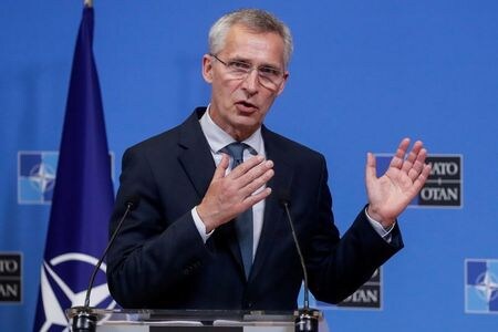 ６月７日、    北大西洋条約機構（ＮＡＴＯ）のストルテンベルグ事務総長（写真）は、中国政府の指導部は「われわれと価値観を共有していない」との認識を示した。ブリュッセルで３日代表撮影（２０２１年　ロイター）