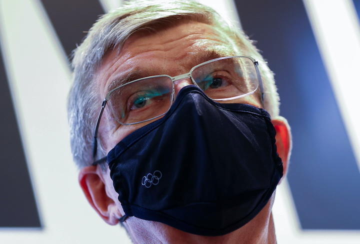 IOCのバッハ会長　Issei Kato-REUTERS