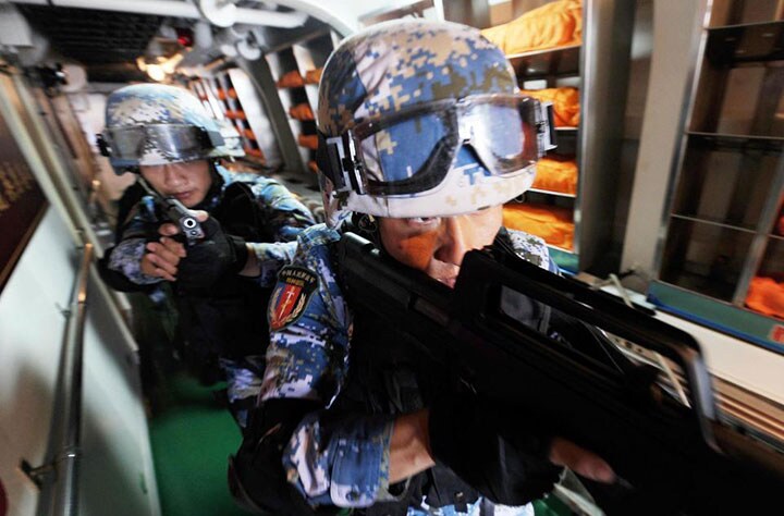 中国の人民解放軍は2014年と2016年の「リムパック」に参加したChinese People\'s Liberation Army/U.S. Department of Defense-REUTERS