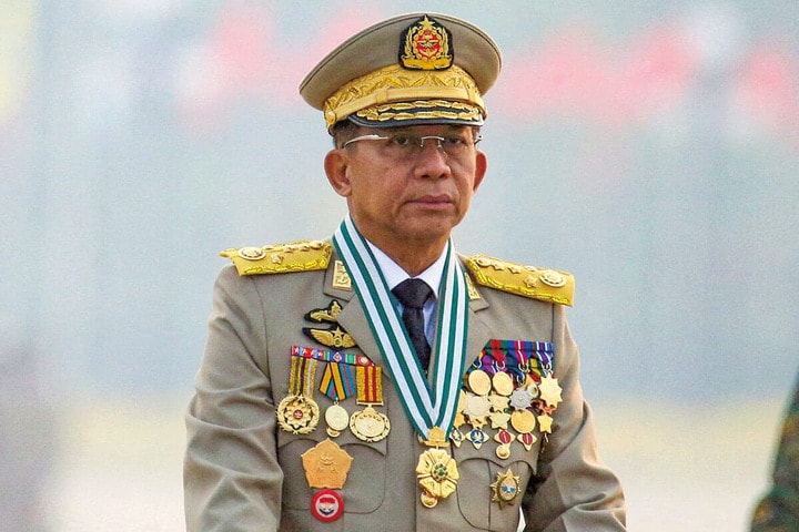 ミャンマー軍事政権トップのミンアウンフライン国軍総司令官