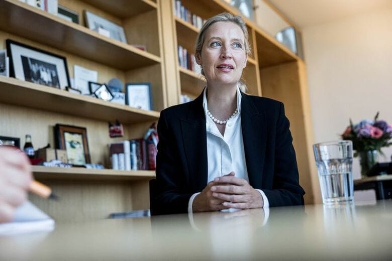 「ドイツのための選択肢（ＡｆＤ）」のワイデル共同党首。ベルリンで6月25日撮影。 REUTERS/Nadja Wohlleben