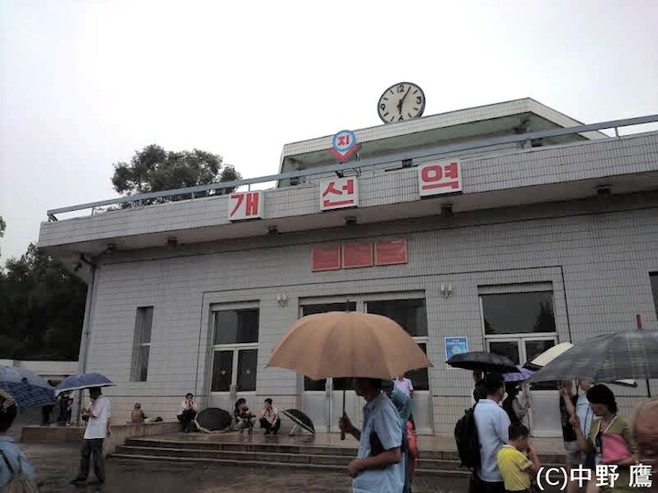 雨の平壌　2017年8月撮影